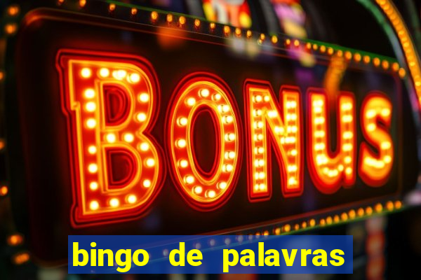 bingo de palavras cha de bebe