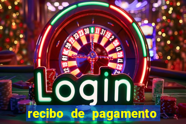 recibo de pagamento word editável