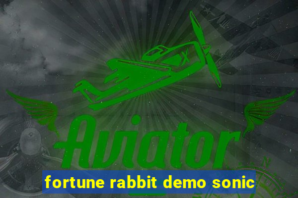 fortune rabbit demo sonic
