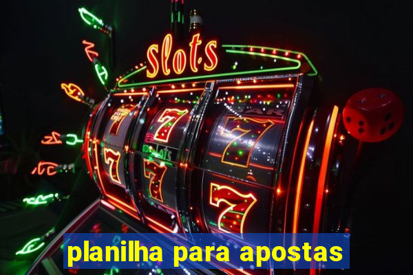 planilha para apostas