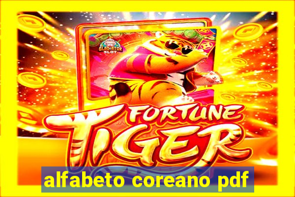 alfabeto coreano pdf