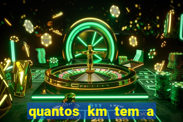 quantos km tem a serra de santos