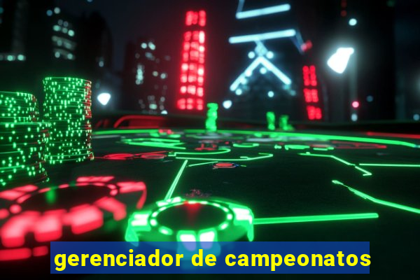 gerenciador de campeonatos