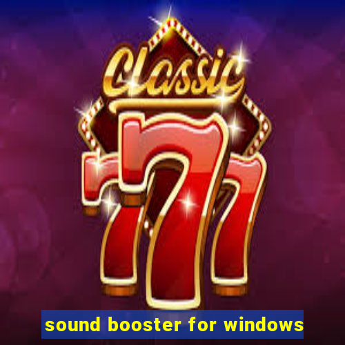 sound booster for windows