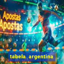 tabela argentina torneo betano