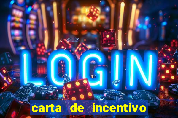 carta de incentivo para alunos