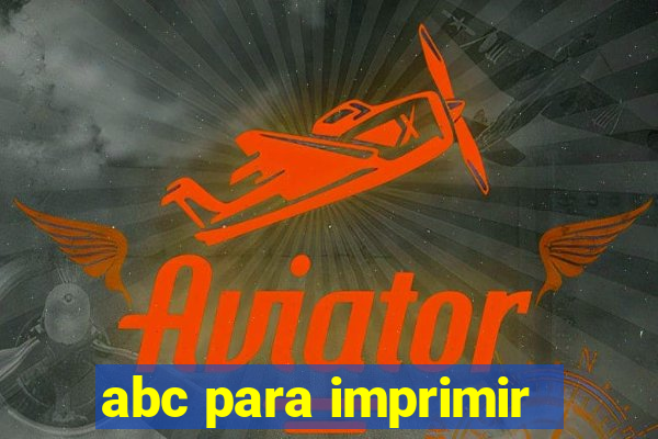 abc para imprimir