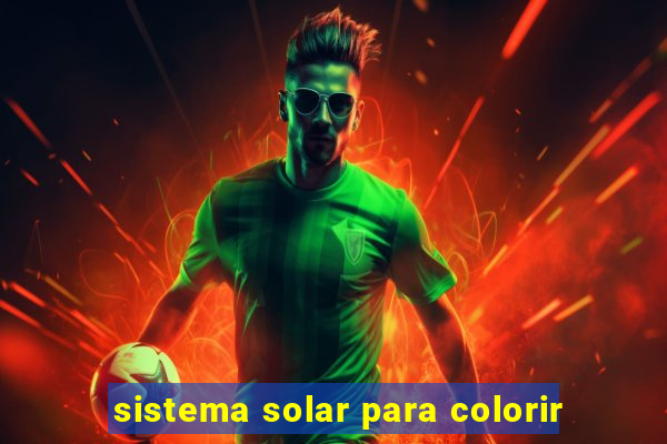 sistema solar para colorir