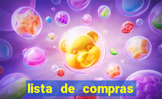 lista de compras supermercado para imprimir