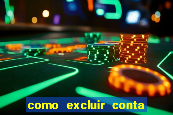 como excluir conta de jogos de aposta