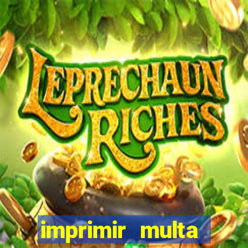 imprimir multa detran mg