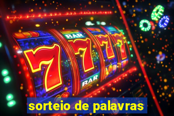 sorteio de palavras