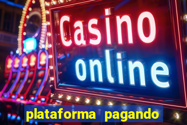 plataforma pagando bonus no cadastro