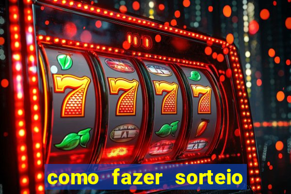 como fazer sorteio de cores online