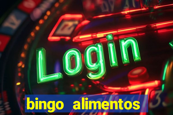 bingo alimentos para imprimir