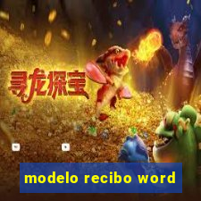 modelo recibo word