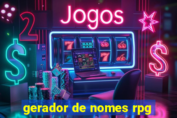 gerador de nomes rpg