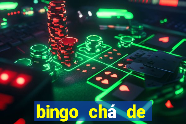 bingo chá de bebê excel