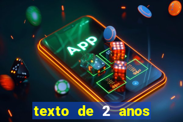 texto de 2 anos de namoro