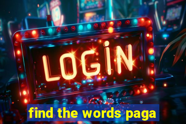 find the words paga