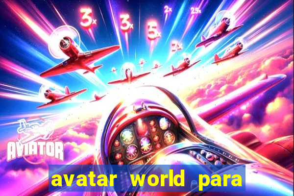 avatar world para imprimir e colorir
