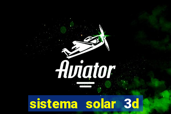 sistema solar 3d em movimento
