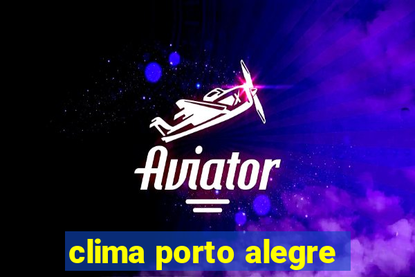 clima porto alegre