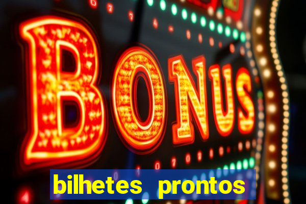 bilhetes prontos futebol hoje